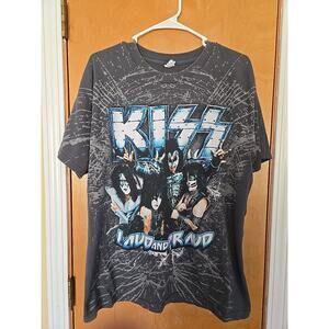 2012 KISS "Loud and Proud" Concert Tour T-Shirt Gene Simmons Double Sided Size L
